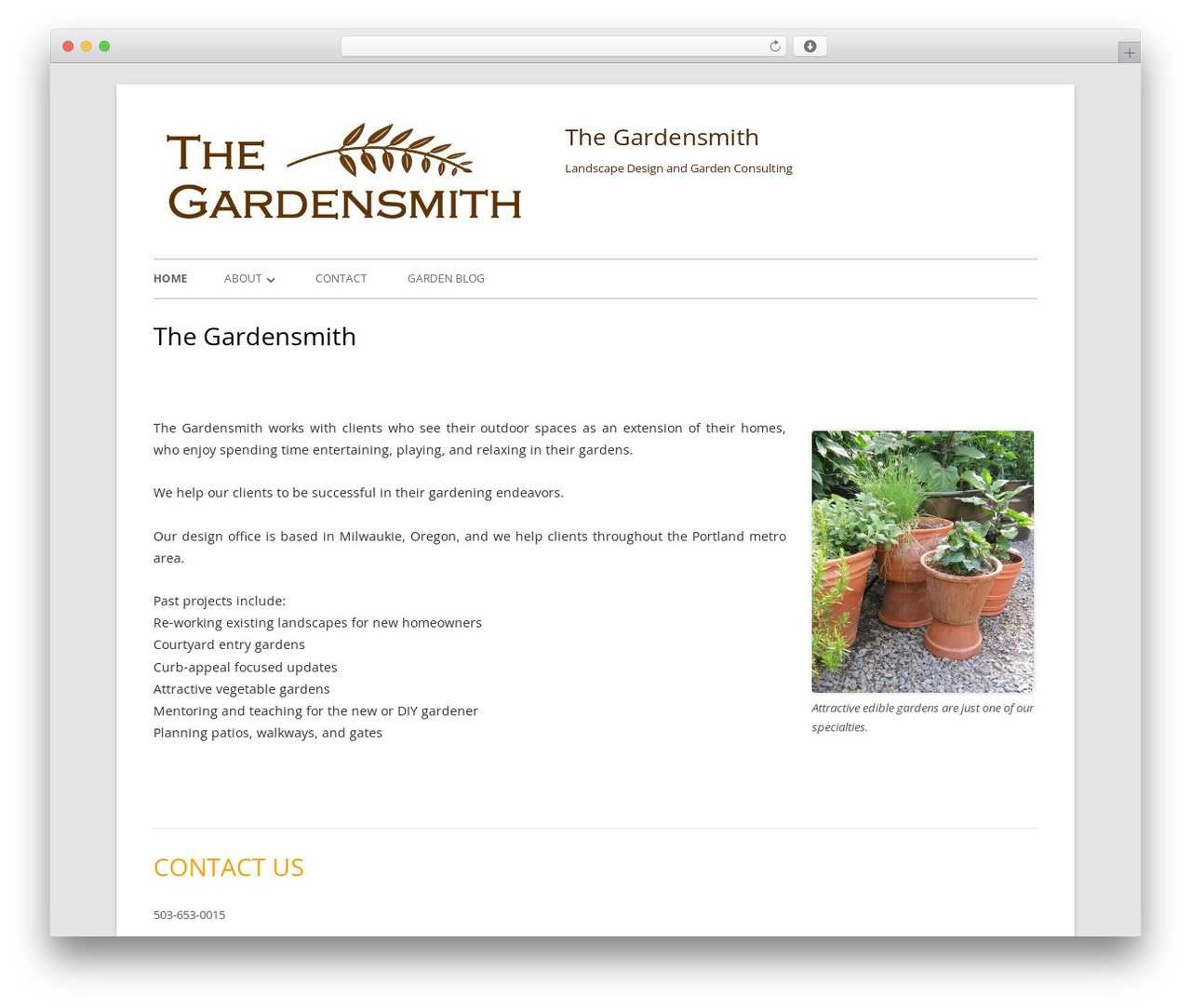 Tiny Forge garden WordPress theme - thegardensmith.com Tiny Forge garden WordPress theme - thegardensmith.com