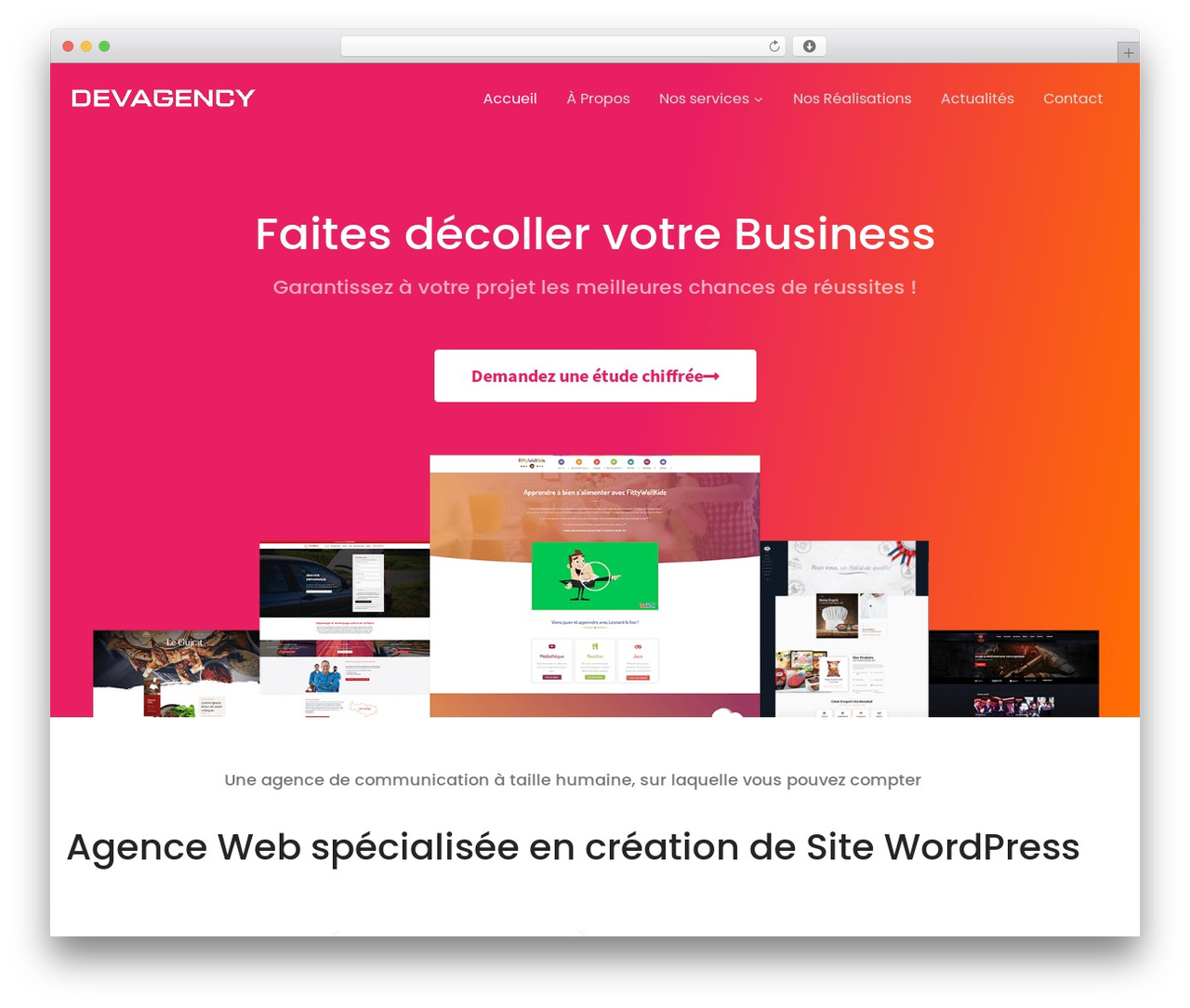 WordPress theme Kadence - www.devagency.fr