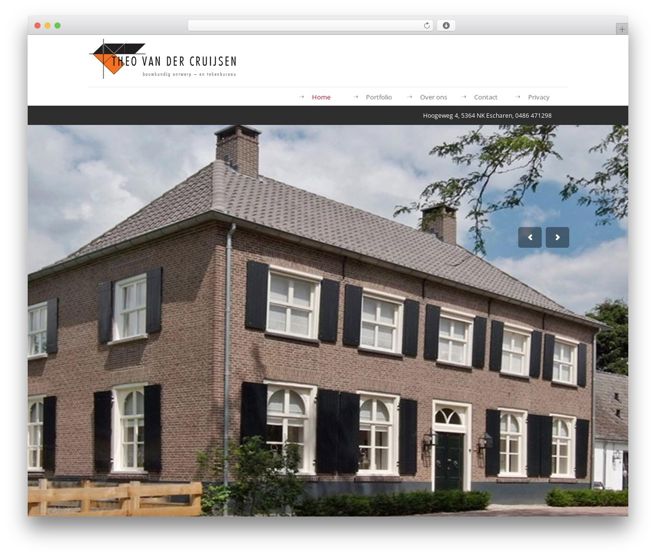 WordPress theme Architect WordPress Theme - theovandercruijsen.nl