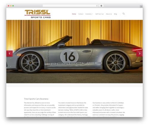 WordPress theme Salient - trisslsportscars.com