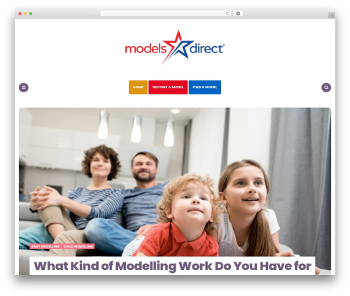 Carrino business WordPress theme - modelsdirect.org.uk