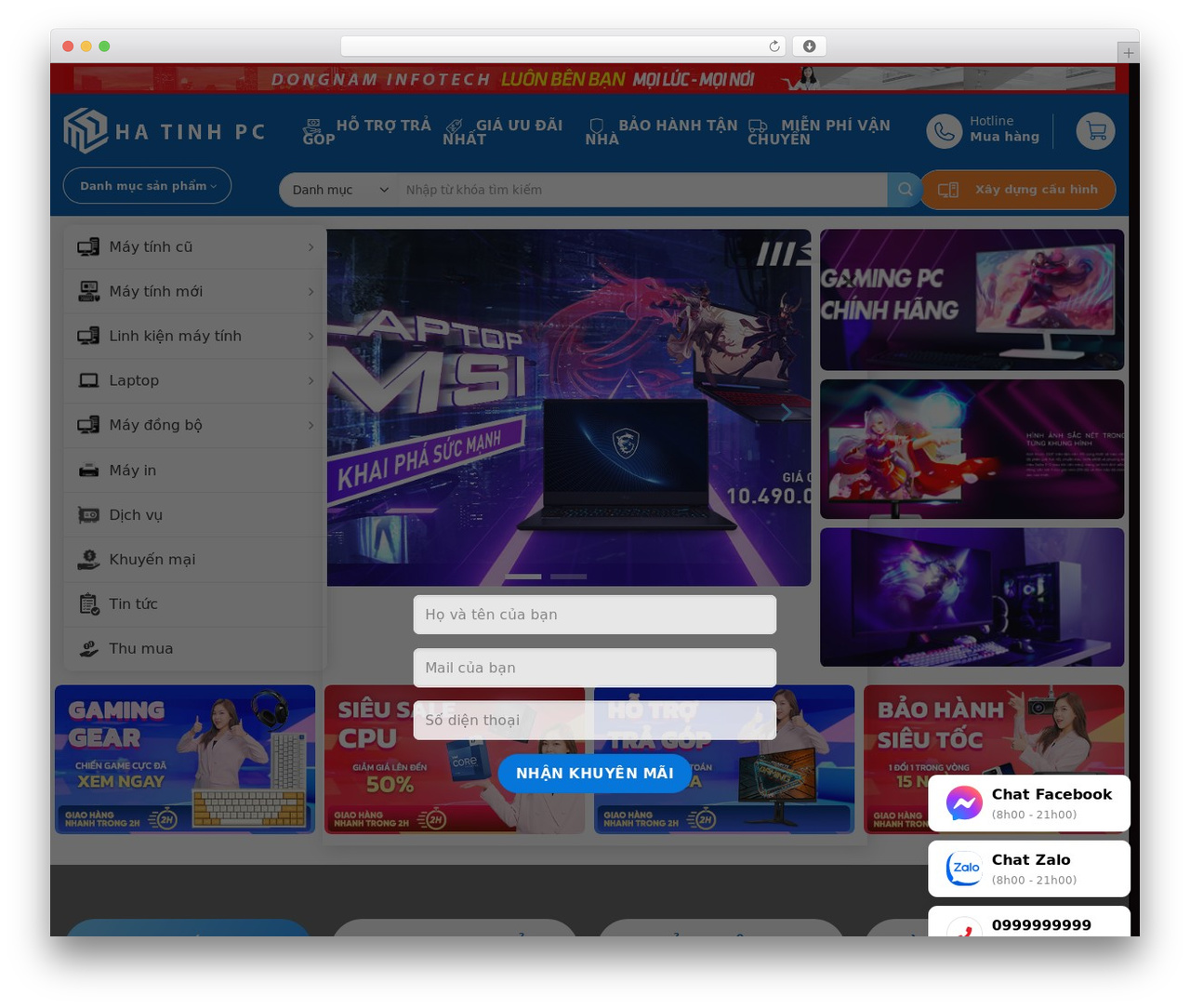 Computer top WordPress theme - maytinh7.mauthemewp.com