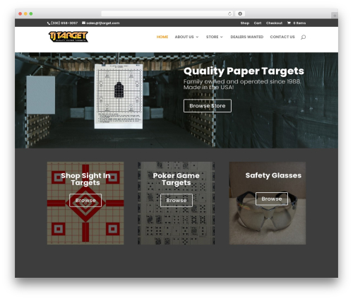 Divi WordPress theme - tjtarget.com