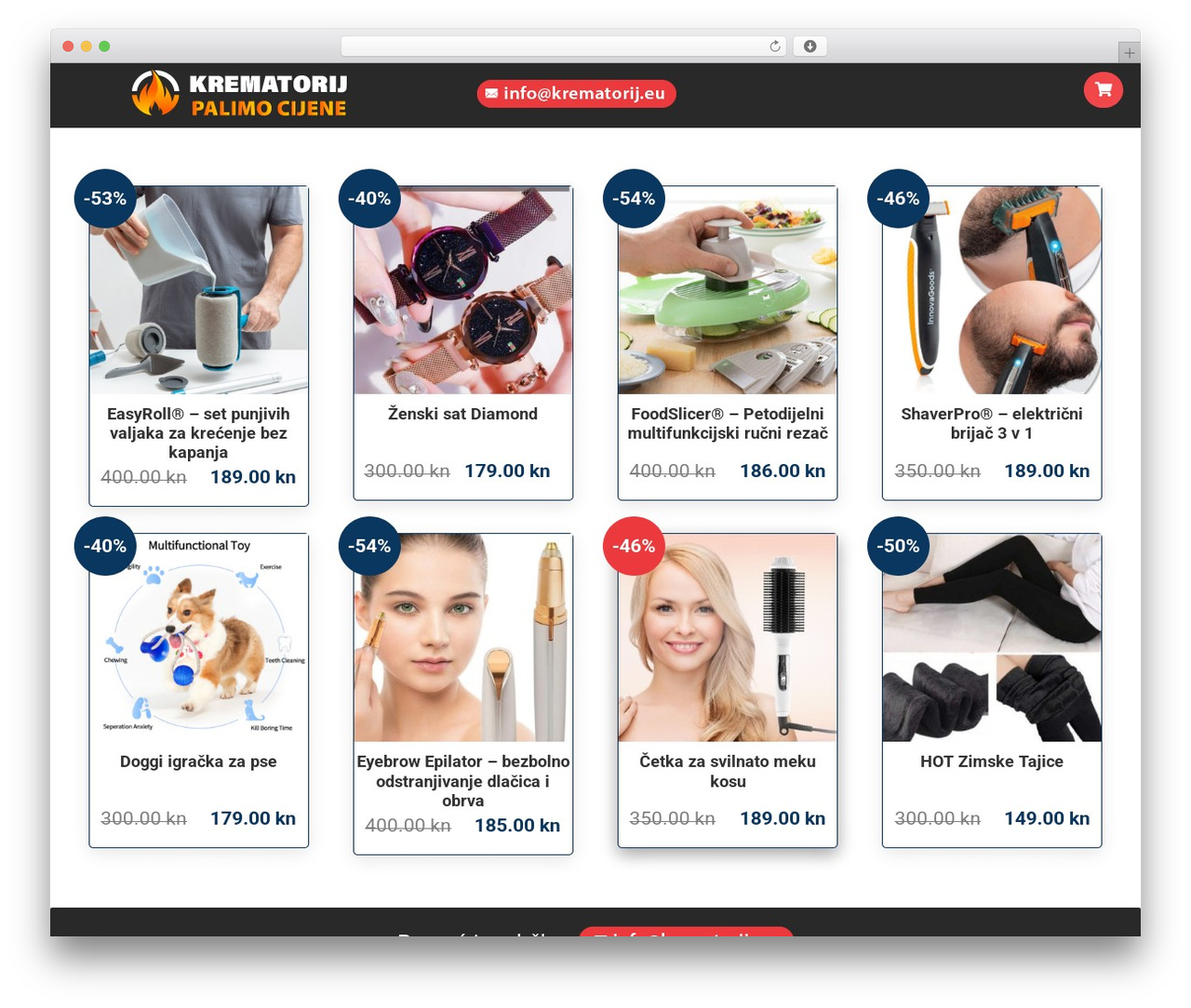 DWEB WordPress ecommerce theme - krematorij.eu