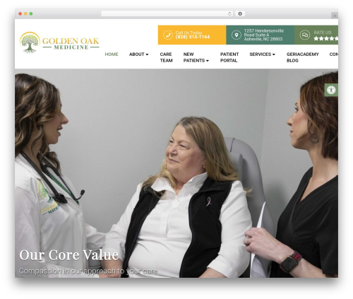 Parent Theme WordPress theme design - goldenoakmedicine.com