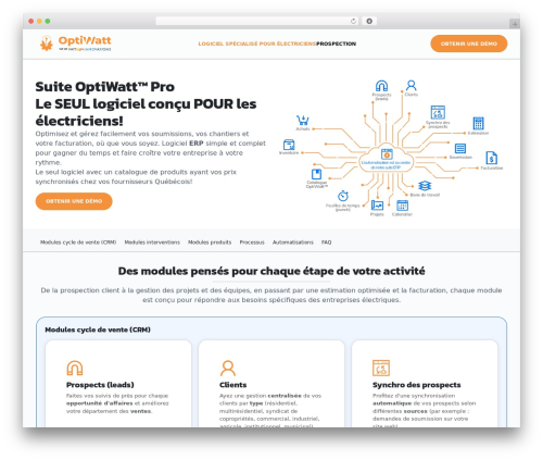 PicoStrap5 Child Base WordPress theme - optiwatt.ca