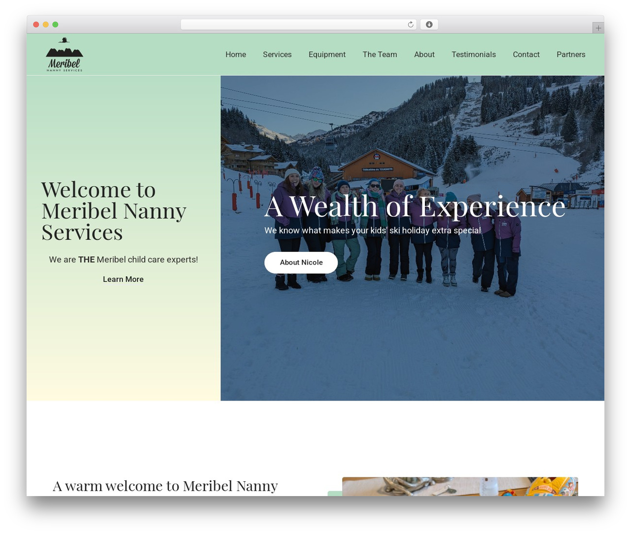 Webify WordPress theme - meribelnannyservices.com