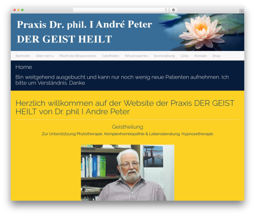WordPress theme Flat Bootstrap - peter-heiler.ch