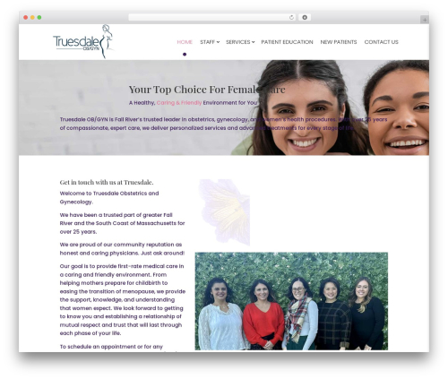 WordPress theme Divi - truesdaleobgyn.com