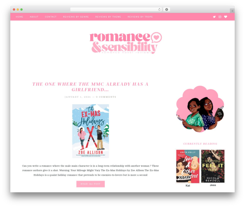 WordPress theme Dreams Theme - romanceandsensibility.com