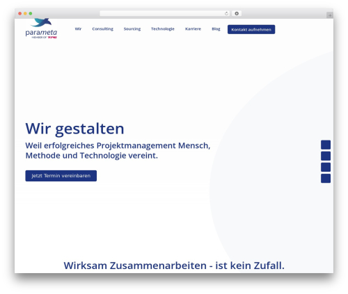 WordPress theme Parameta - parameta.de