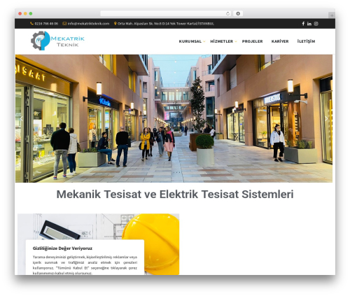 BlueCollar theme WordPress - mekatrikteknik.com