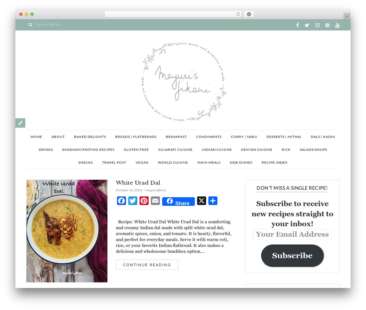 Cuisine WordPress theme - mayuris-jikoni.com Cuisine WordPress theme - mayuris-jikoni.com