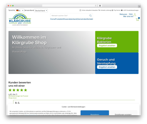 Woocommerce tax display by country WordPress plugin - klaergrube-shop.de
