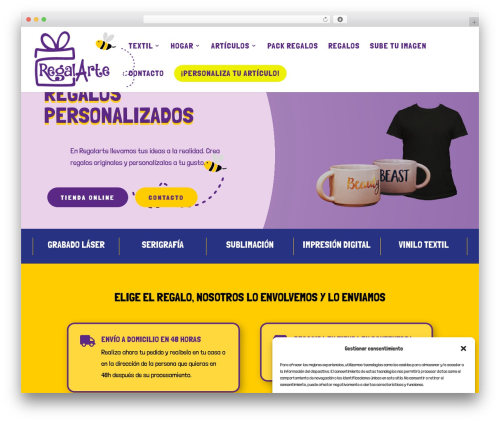 Theme WordPress Divi - regalarte.net