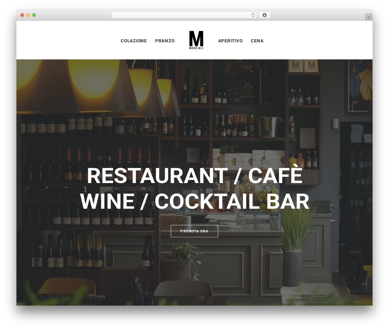 Uncode WordPress theme design - morealimodena.it