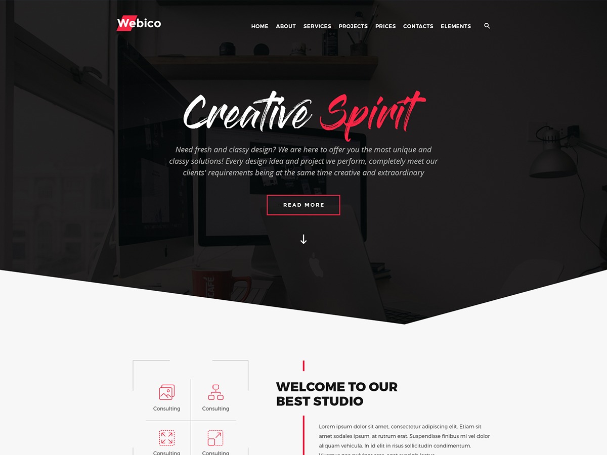 WordPress theme WEBICO
