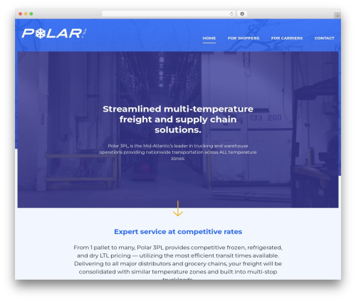 WordPress theme Polar 3PL - polar3pl.com