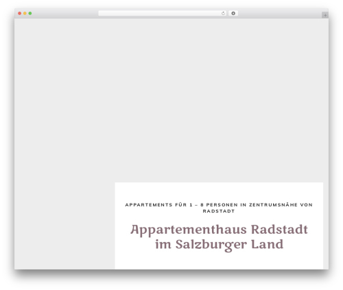 WordPress theme Visual Composer Starter - appartementhaus-radstadt.com