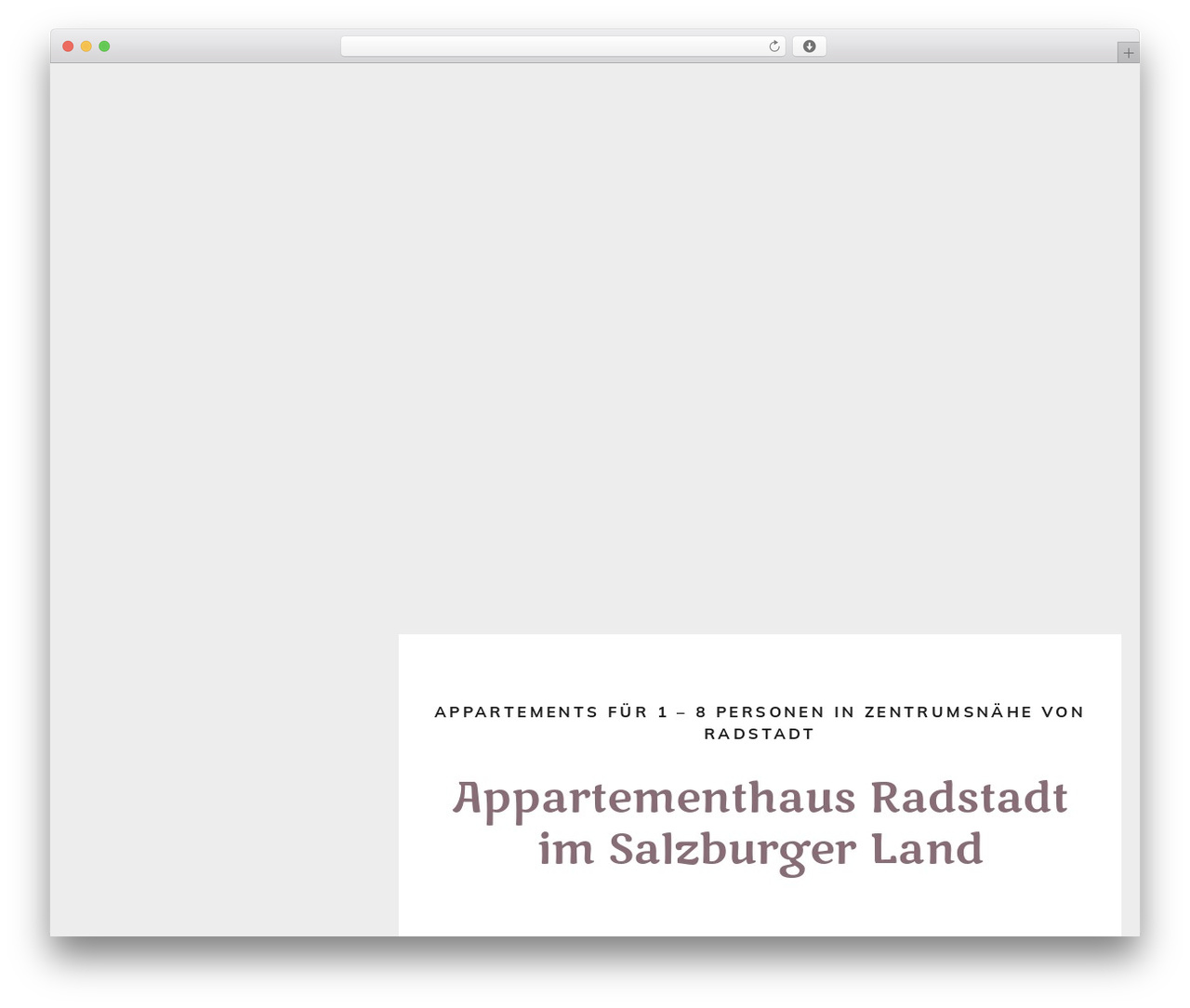 WordPress theme Visual Composer Starter - appartementhaus-radstadt.com