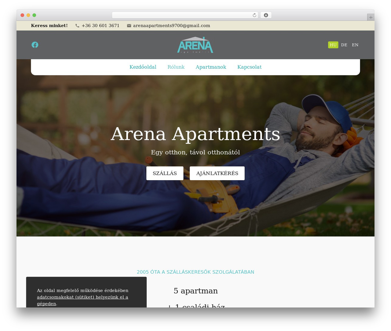 Base Child WordPress theme - arenaapartman.hu