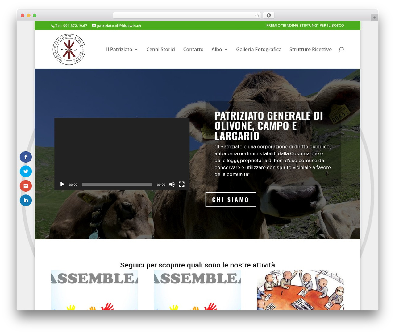 Divi WordPress theme - patriziatolivone.ch