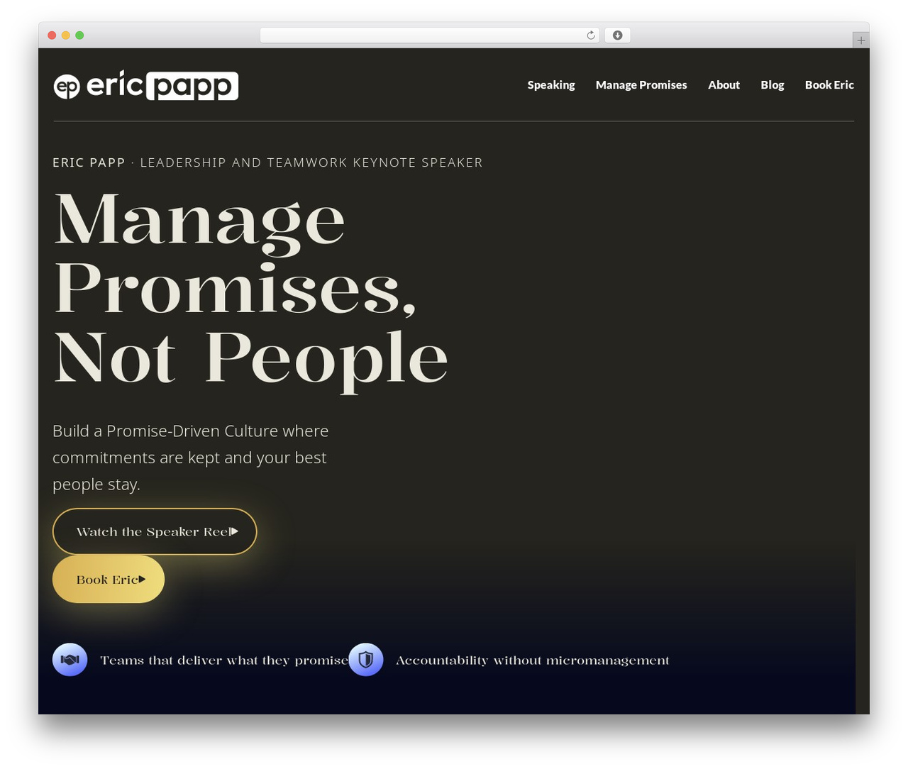Eric Papp theme best WordPress theme - ericpapp.com