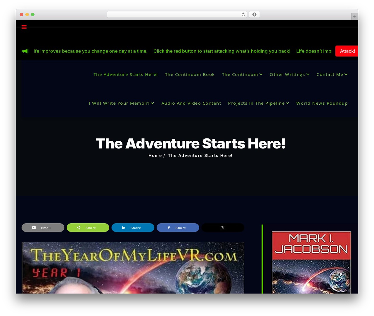 Formula Dark WordPress theme - theyearofmylife.com Formula Dark WordPress theme - theyearofmylife.com
