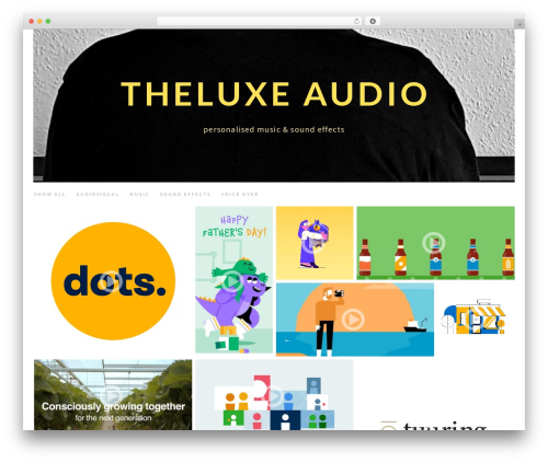 Theme WordPress RED:FOLIO - theluxeaudio.com