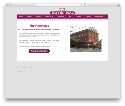 WordPress theme Responsive Pro - hotelmac.net