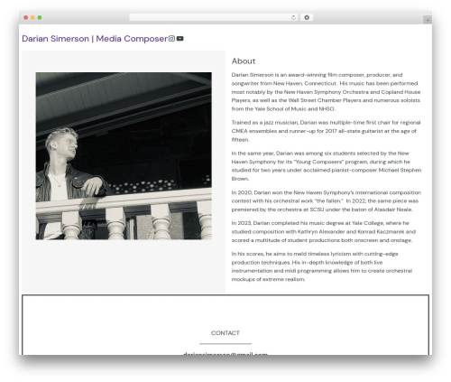 Blockbase WordPress theme - dariansimerson.com