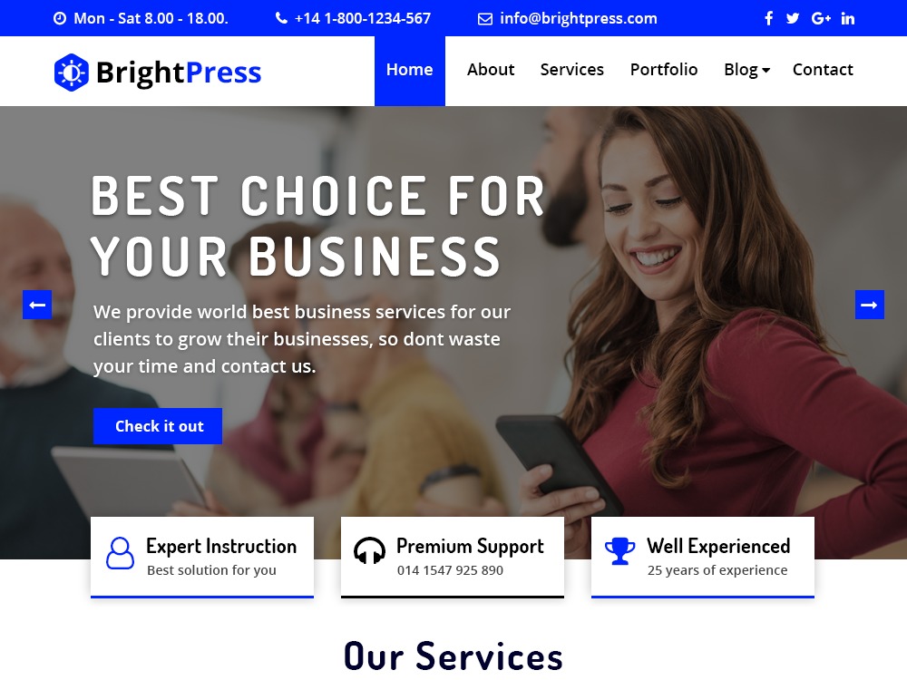 BrightPress WordPress shopping theme