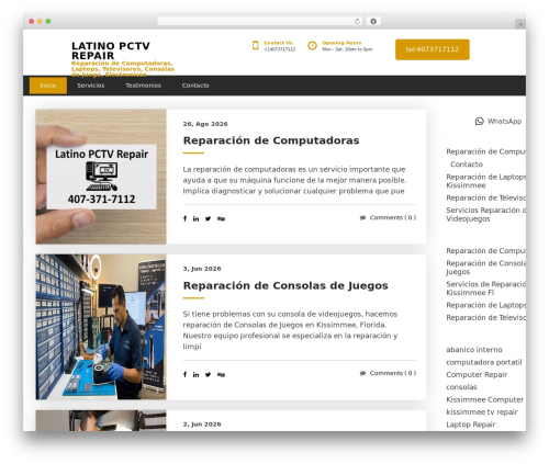 Computer Repair Pro WordPress theme - latinopcrepair.com