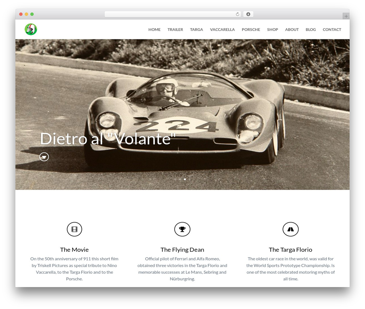 Divi WordPress theme - dietroalvolante.com