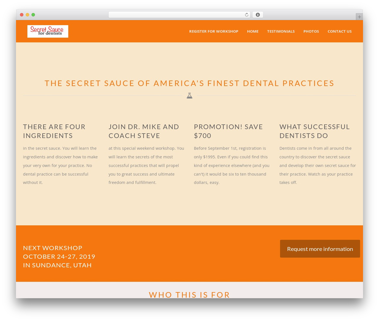 FlatBook WordPress theme - secretsaucedds.com