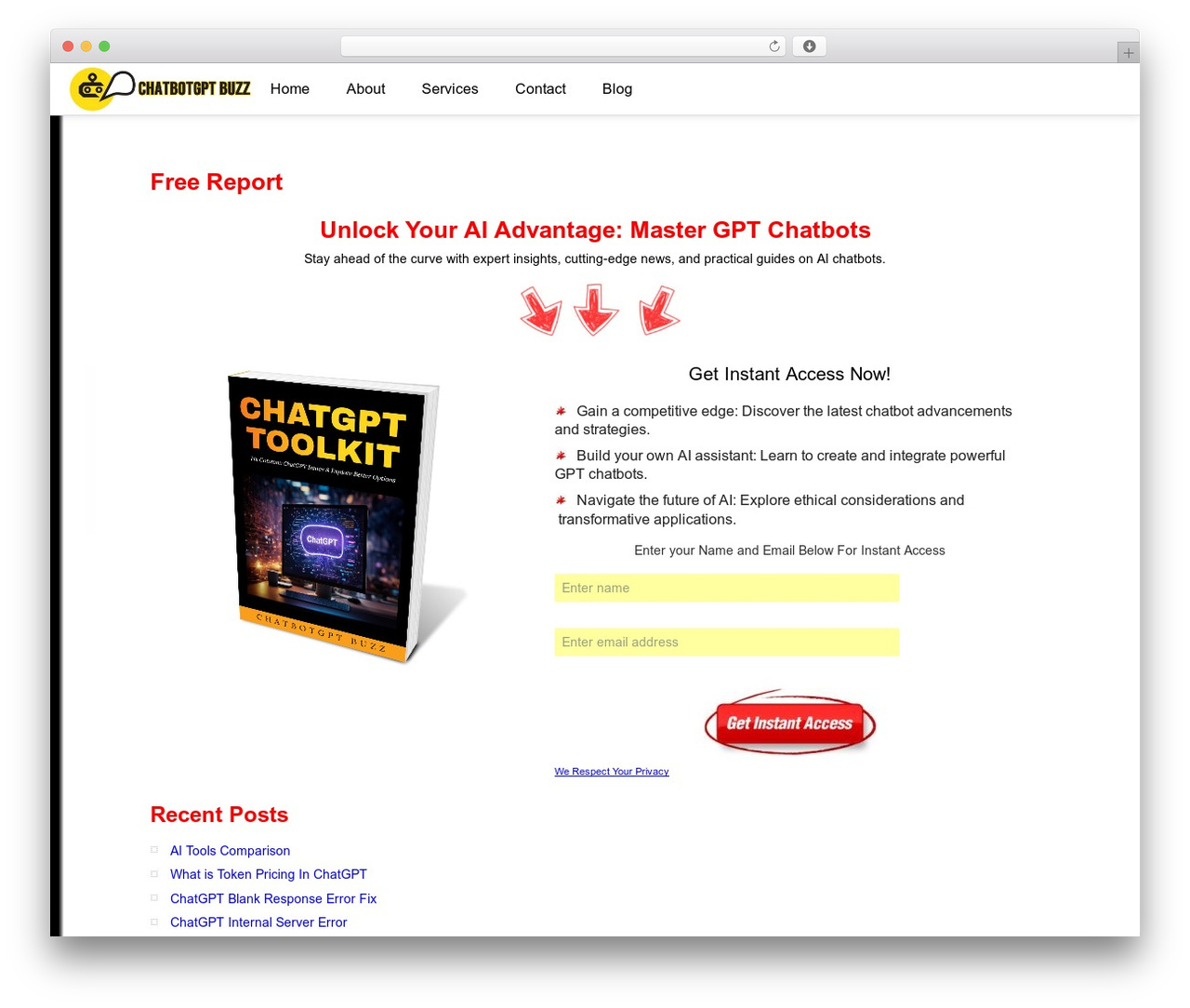 SimpleMobile WordPress theme - chatbotgptbuzz.com