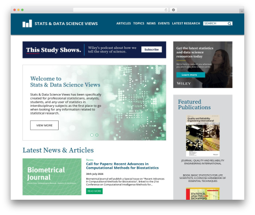 Stats & Data Views WordPress theme - statisticsviews.com