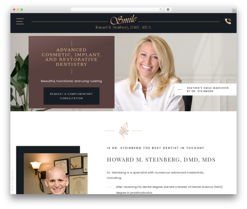 Steinberg Custom Theme WordPress theme - tucsonsmile.com