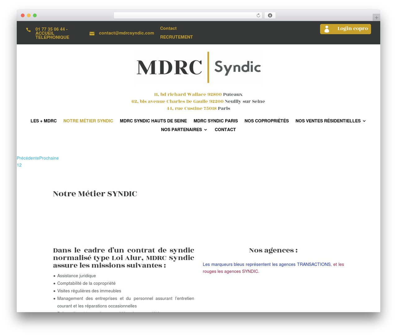 Theme WordPress Divi - mdrcsyndic.com