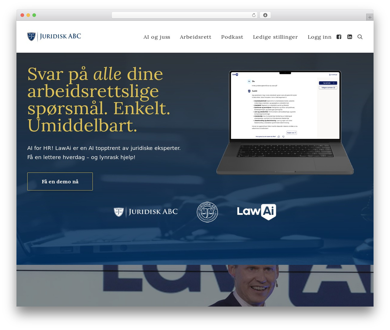 Uncode WordPress theme design - juridiskabc.no