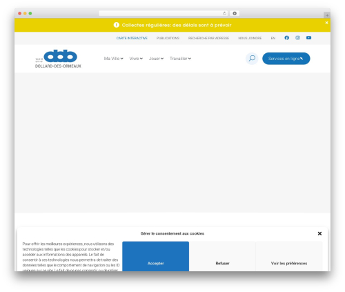 WordPress + Elementor WordPress theme - ville.ddo.qc.ca