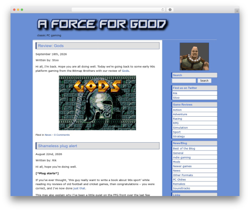 Basic2Col WP theme - forceforgood.co.uk