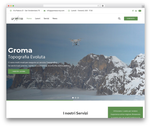 Exponent WordPress theme - gromasurvey.com