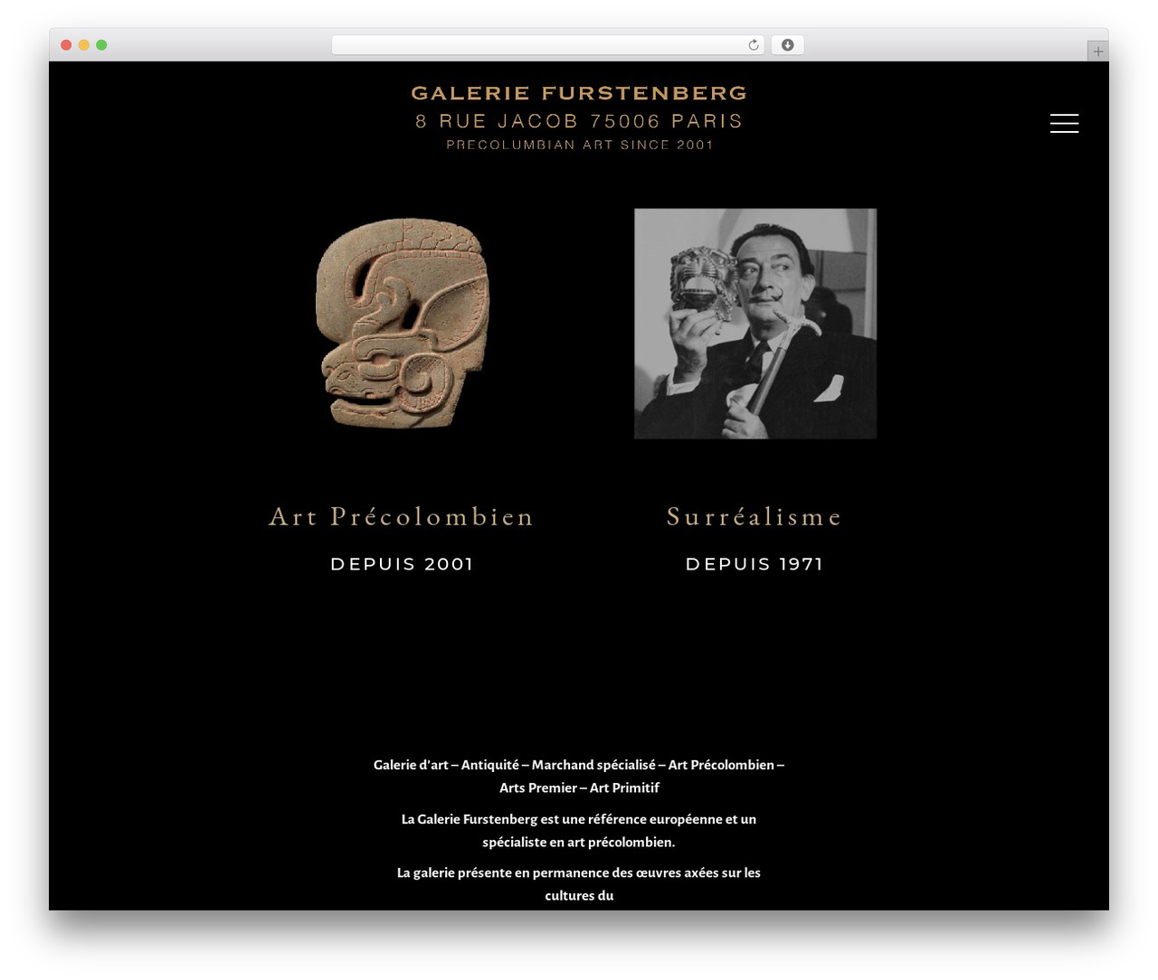 Musea theme WordPress - precolombien.com