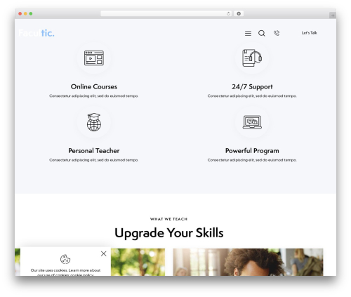 Theme WordPress Facultic - facultic.ancorathemes.com