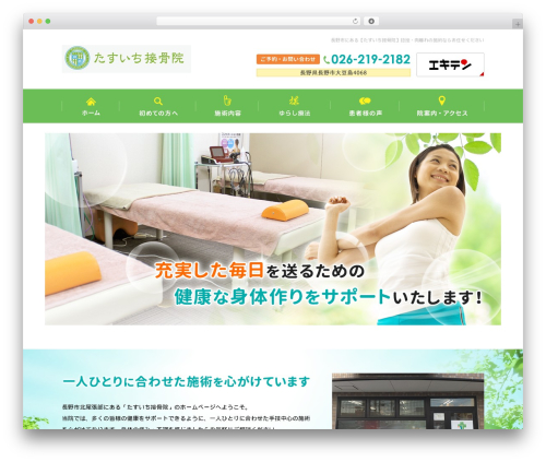 Custom article WordPress plugin - tasuichi-sekkotsuin.com