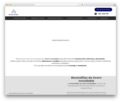 WordPress theme GeneratePress - ecainox.es