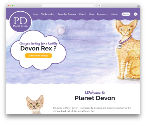 WordPress theme Planet Devon - planetdevon.com