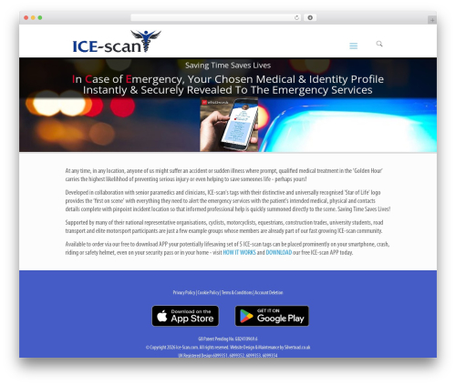 WordPress theme Silvertoad - ice-scan.com