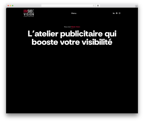 WordPress website theme Inside vision - inside-vision.lu